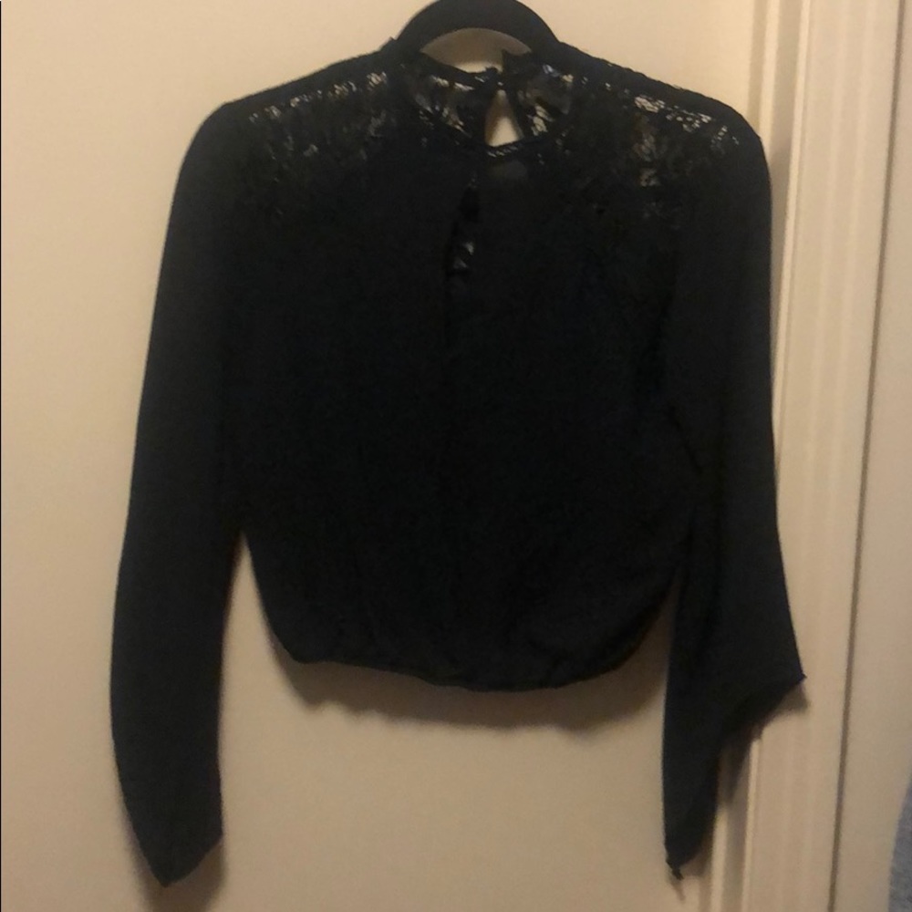 Black lace top